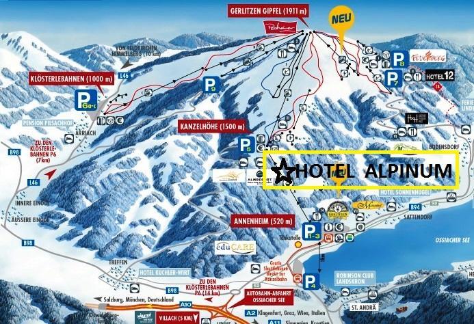 Hotel Alpinum Treffen Exterior photo